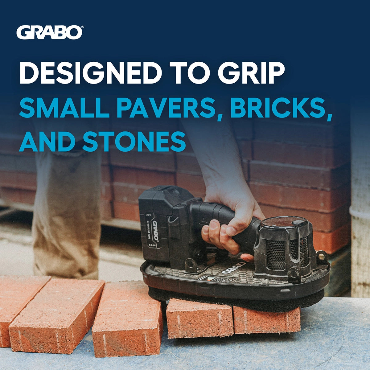Grabo HighFlow Oval Foam Seal 80mm x 160mm Designed for Gripping Small Pavers, Bricks, and Stones