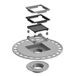 Laticrete Hydro Ban Bonding Flange Drains 4" x 4" Low Profile - Contractors Direct