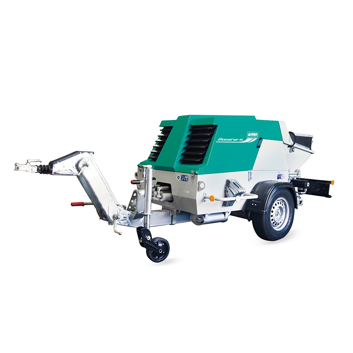 Imer Booster 20 Piston Pump Compact design for tight or space-limited job sites