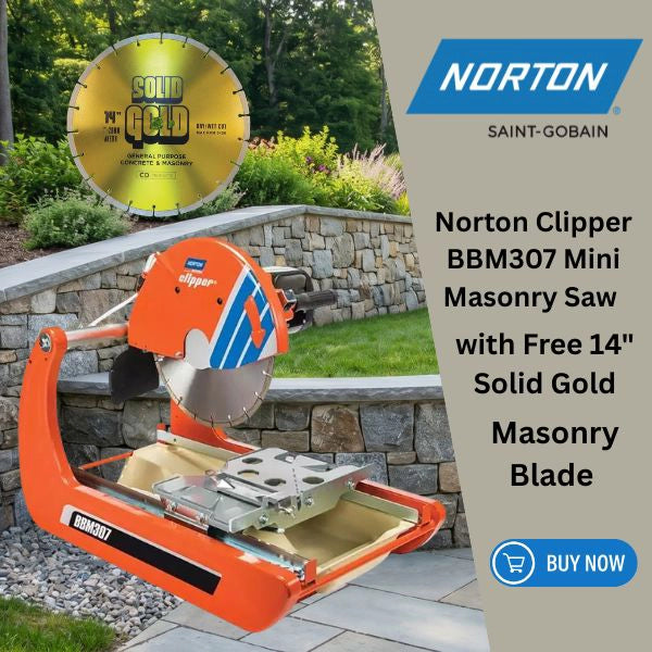 Norton Clipper BBM307 Mini Masonry Saw Kit