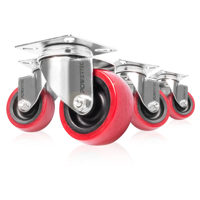 Powertec 2" Swivel Caster Wheels Set 
