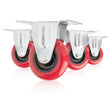 Powertec 3" Fixed Caster Wheels Set