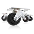 Powertec Rubber Swivel Caster Wheels Set 