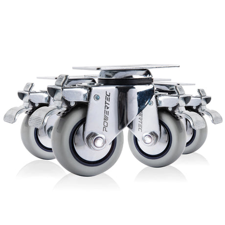 Powertec 3" Swivel Caster Wheels Set - 880 lb load