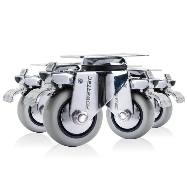 Powertec 3" Swivel Caster Wheels Set - 880 lb load