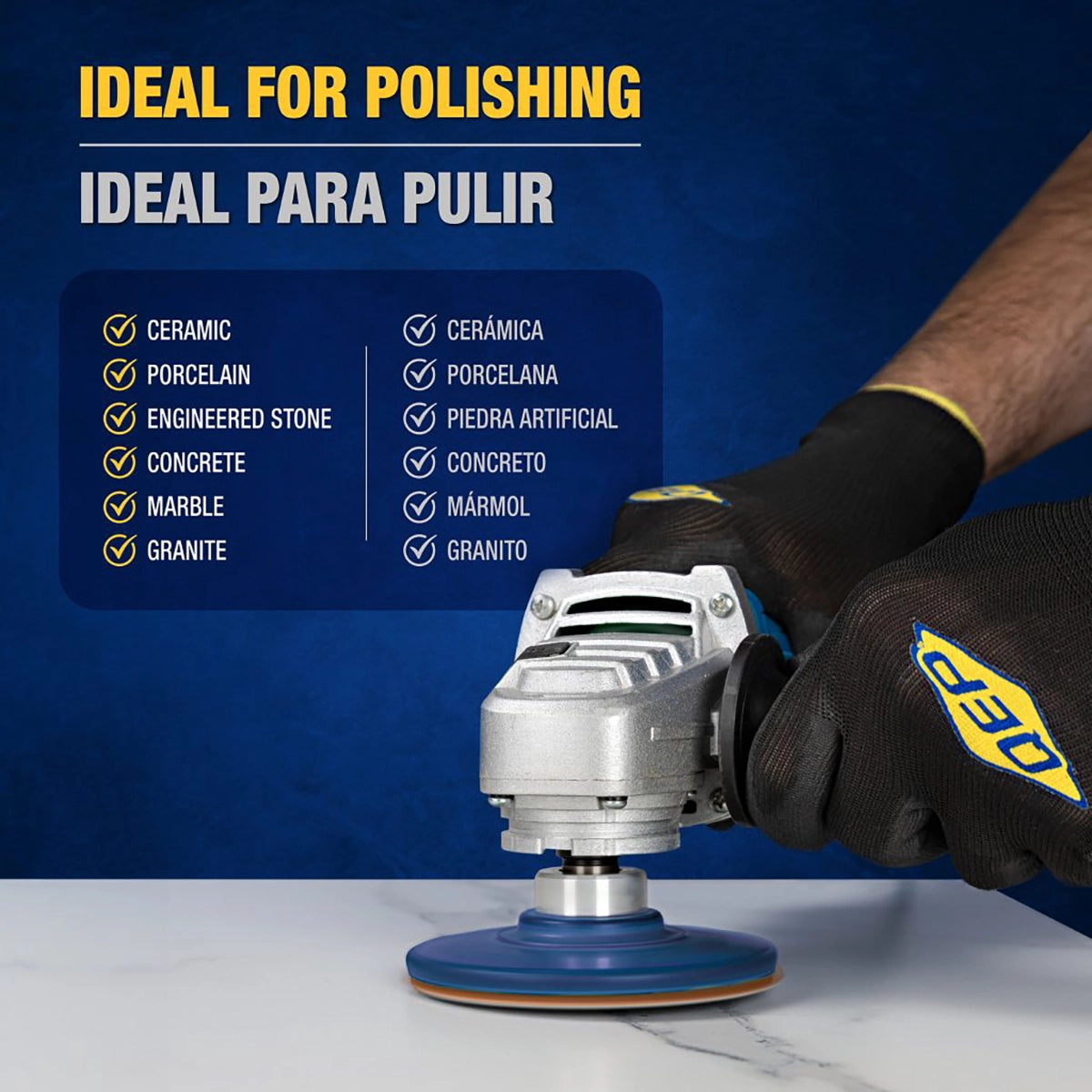 QEP 4" Polishing Pads Ideal For Polishing