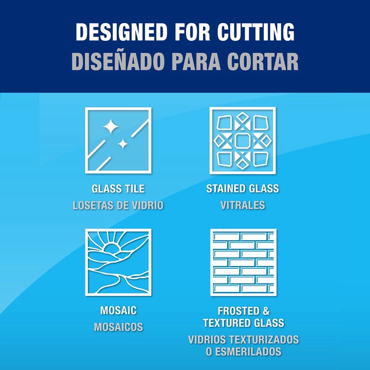 QEP Glass Series Diamond Blades For Stained Glass, Mosaic, Frosted and Textured Glass