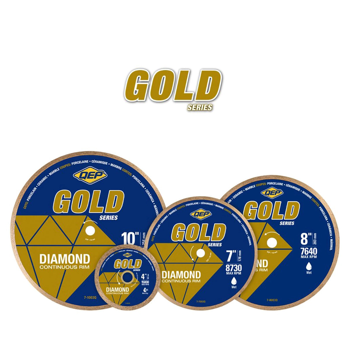 QEP Gold Series Premium Tile Saw Diamond Blades