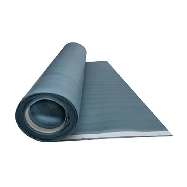 Roberts TriGuard LVP Underlayment rolls, showcasing waterproof membranes for flooring protection and sound absorption.