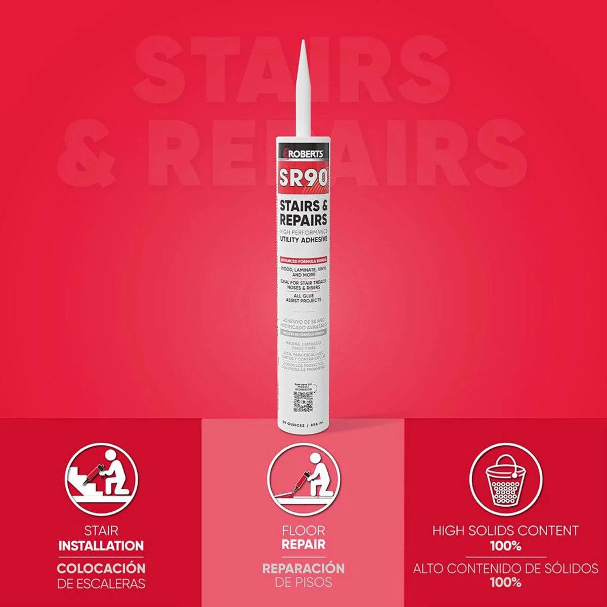 Roberts Stairs & Repairs High Performance Utility Adhesive High Solids Content