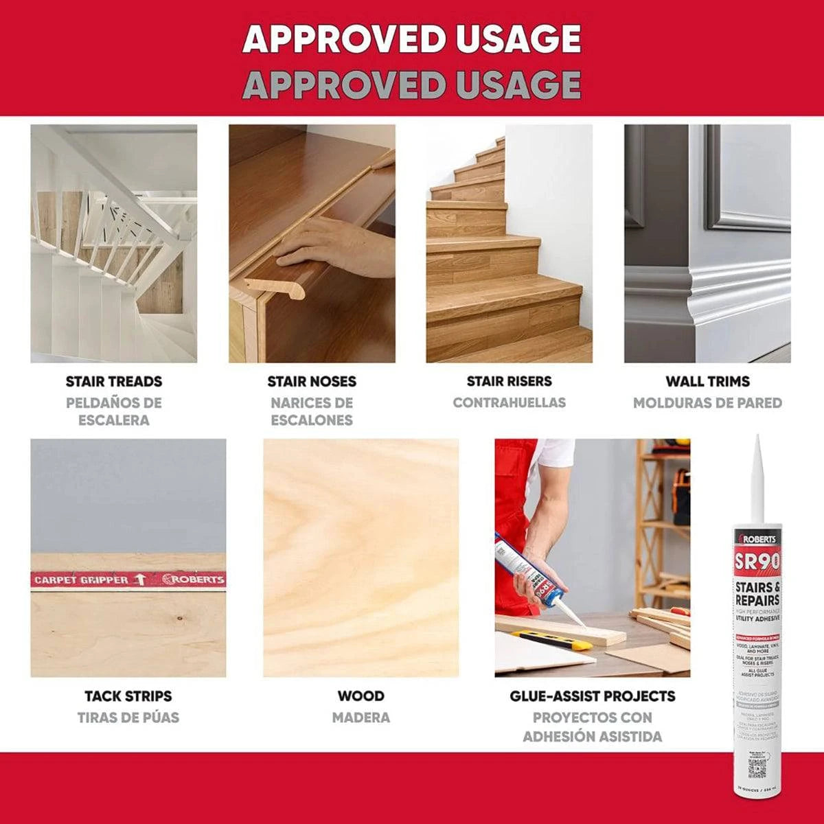 Roberts Stairs & Repairs High Performance Utility Adhesive For many uses