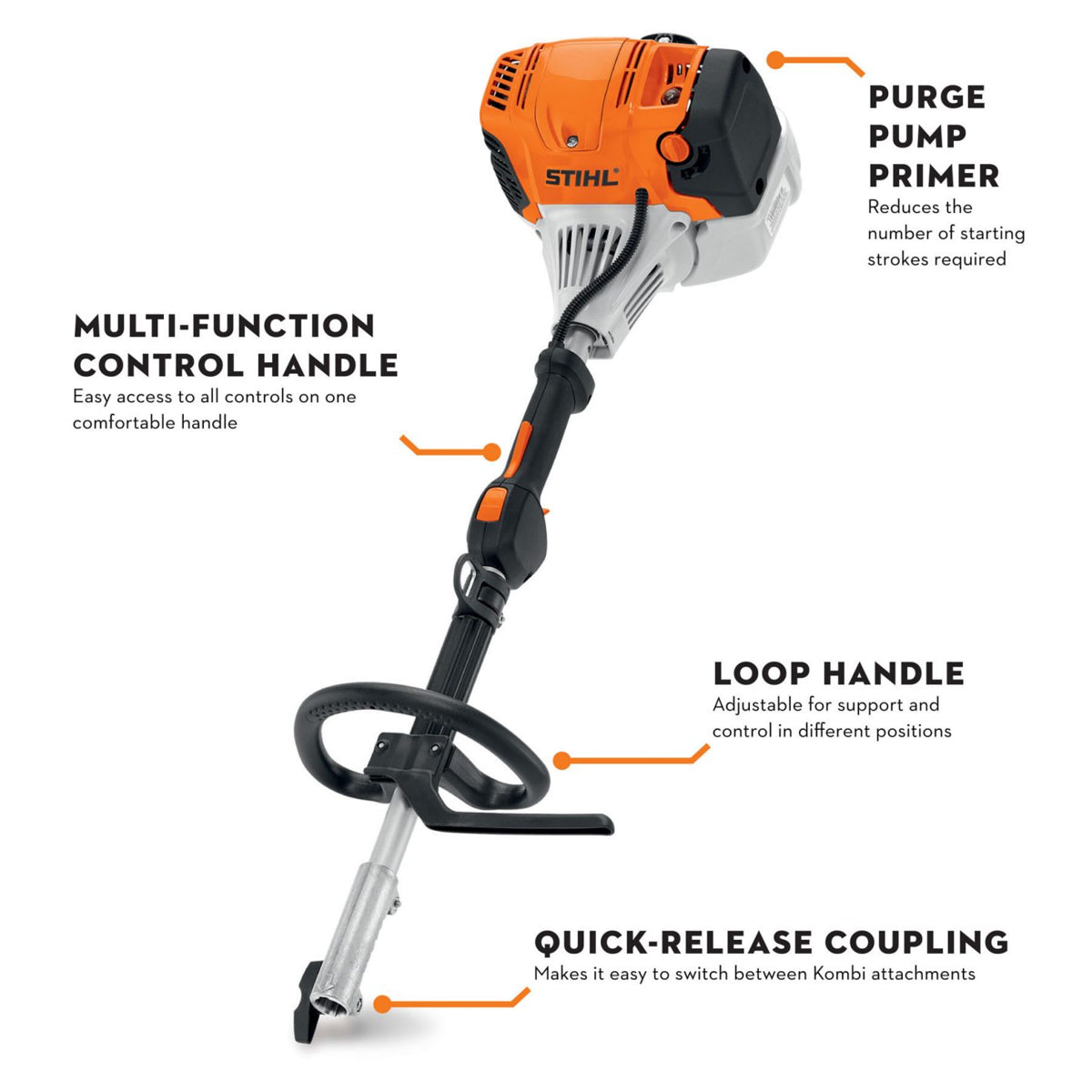 Stihl KM 131 R KombiSystem Powerhead Specs