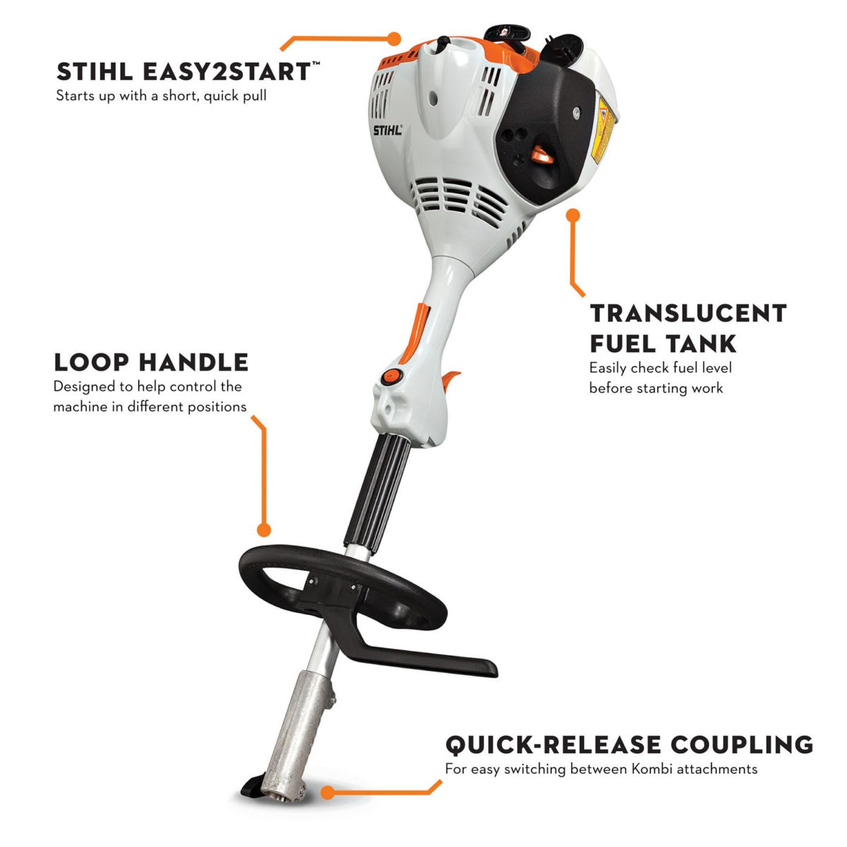 Stihl KM 56 RC-E KombiSystem Powerhead Specs