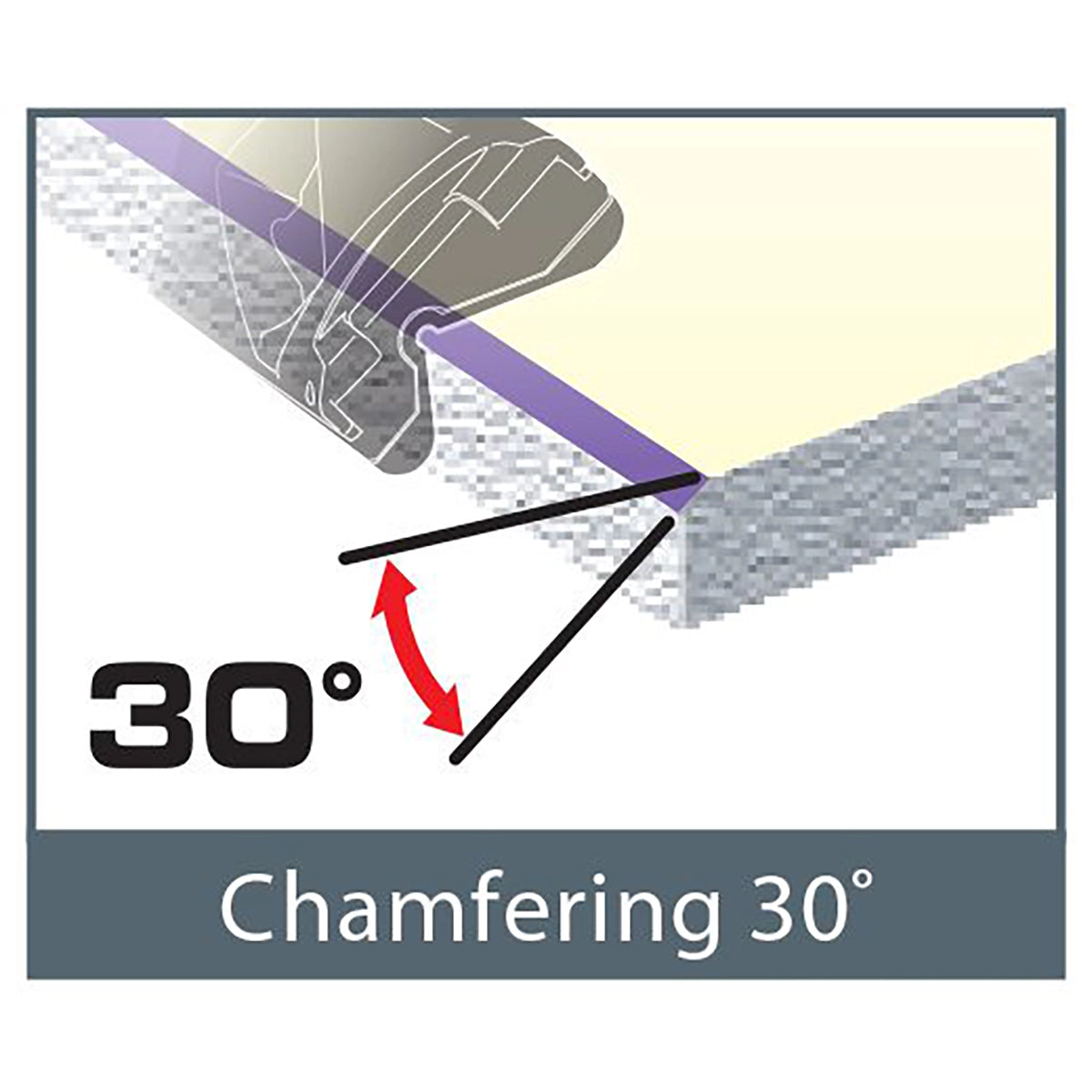 Tajima Drywall Chamfer Plane 30° for Plasterboards and Calcium Silicate Boards