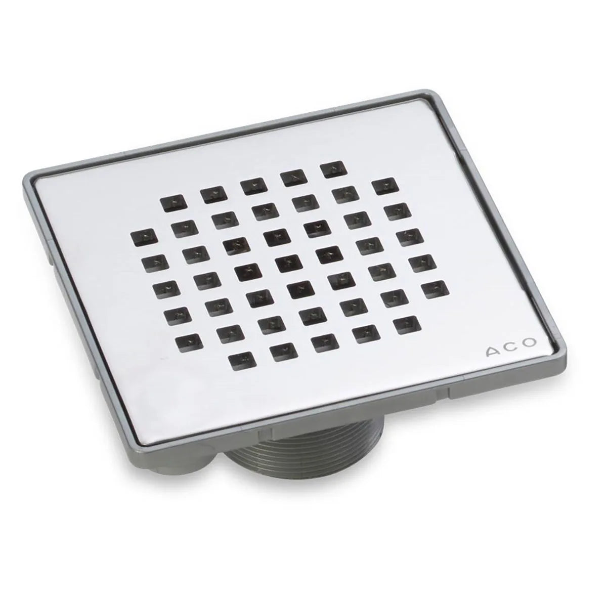 ACO - 37078 - 6 x 6 PointDrain, Squared, Brushed Stainless