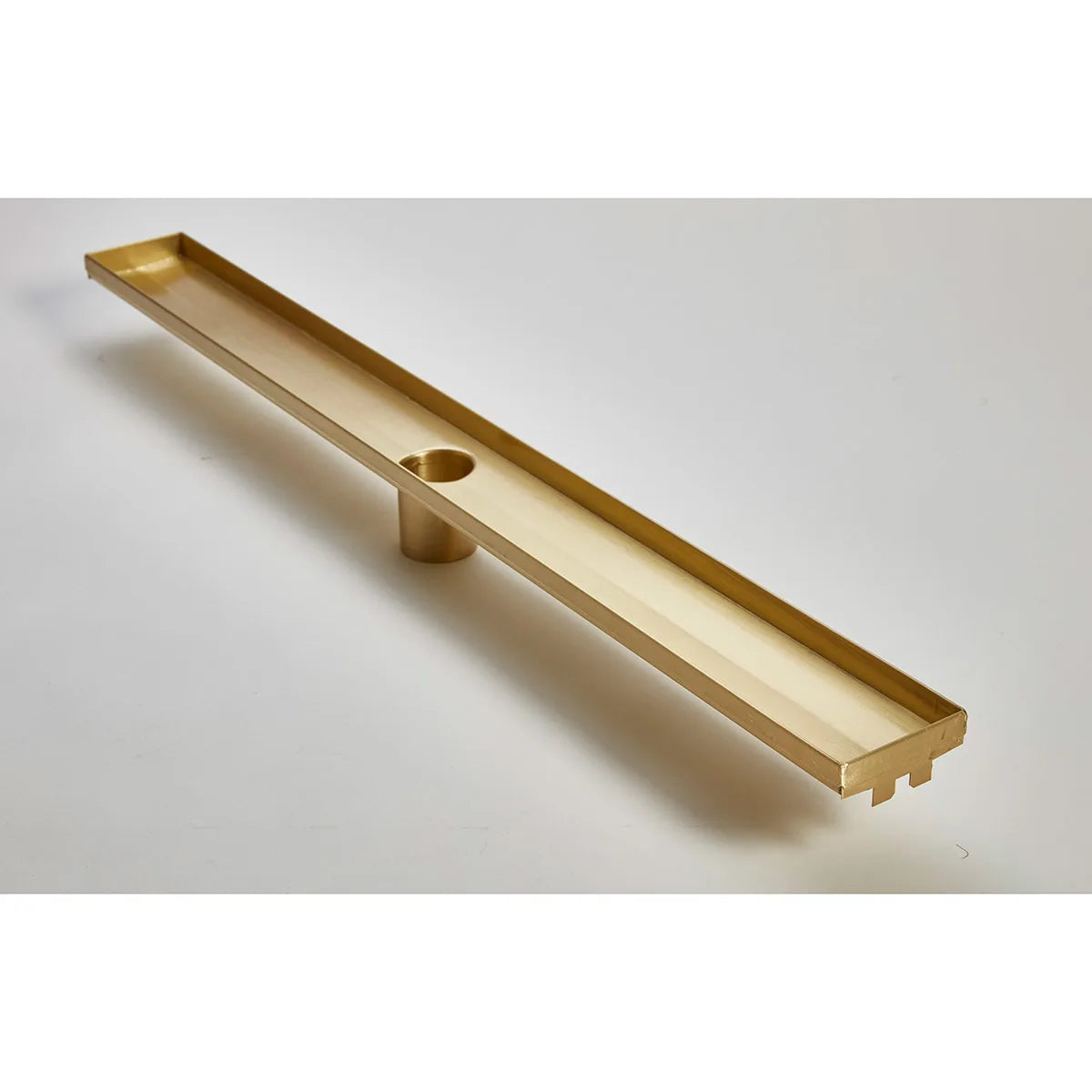 ACO Premium Plain Edge Channel - Satin Brass Finish