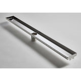 ACO Premium Plain Edge Channel - Brushed Stainless Finish