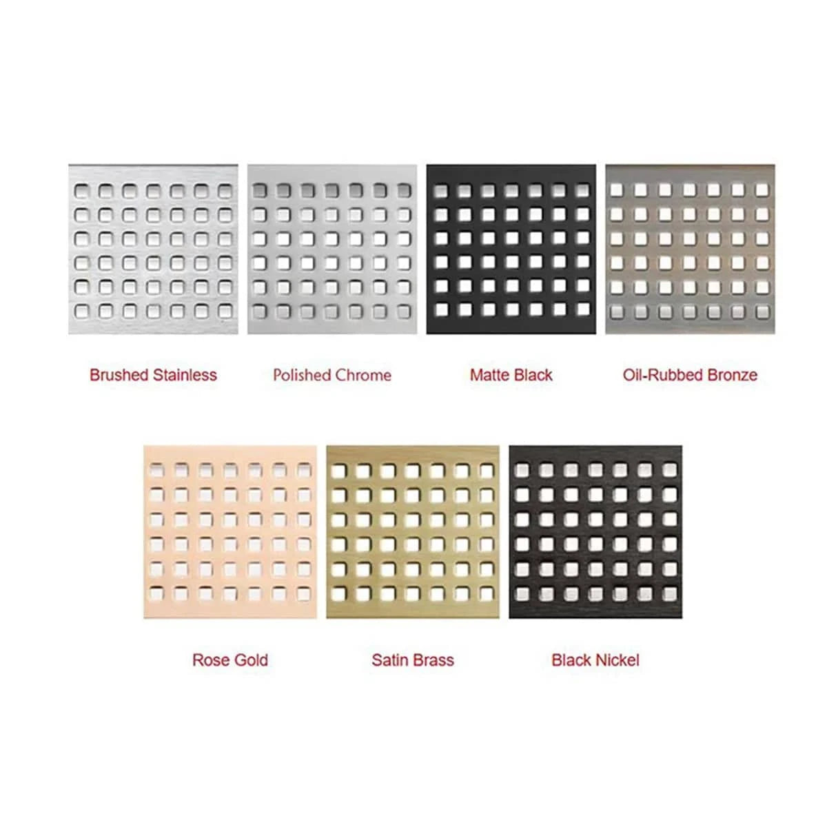 ACO ShowerDrain Premium - Quadrato Grate Design