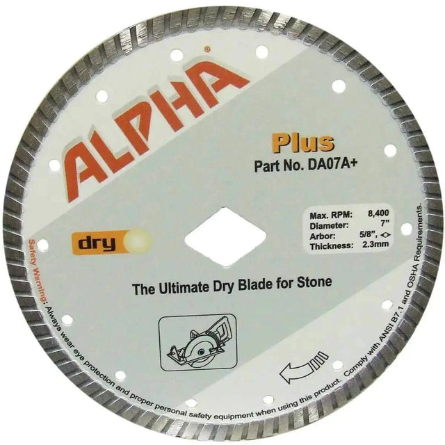 Alpha Plus Dry Cutting Diamond Blade