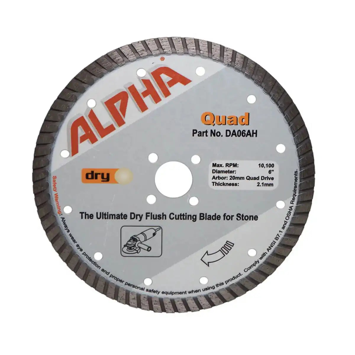 Alpha Tools Quad Flush Cutting Diamond Blades