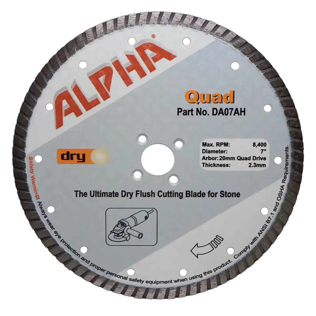 Alpha Tools Quad Flush Cutting Diamond Blades