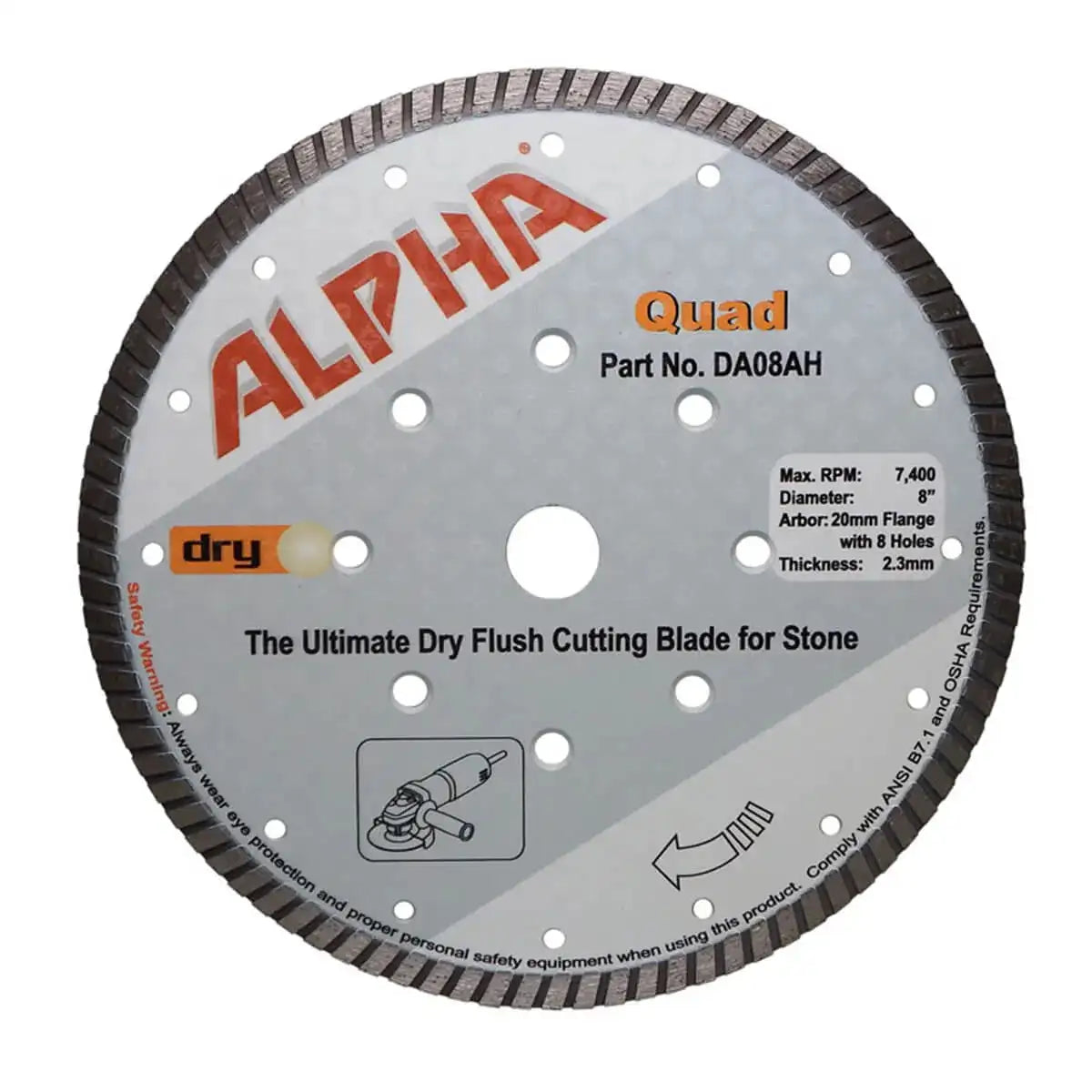 Alpha Tools Quad Flush Cutting Diamond Blades