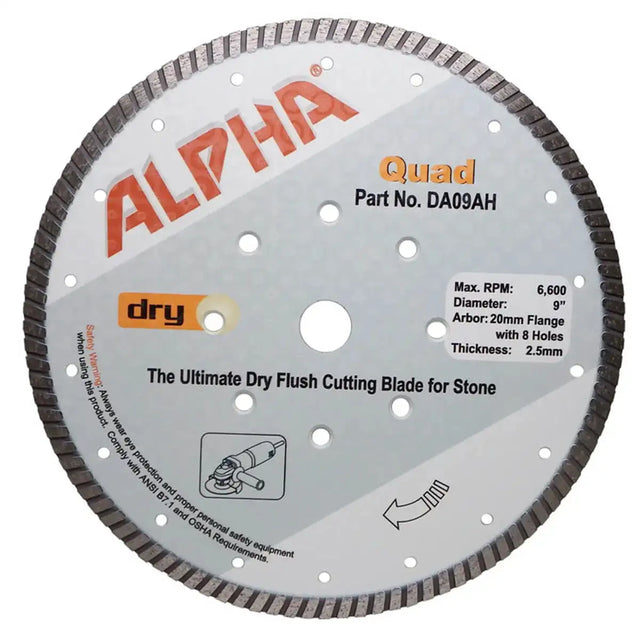 Alpha Tools Quad Flush Cutting Diamond Blades