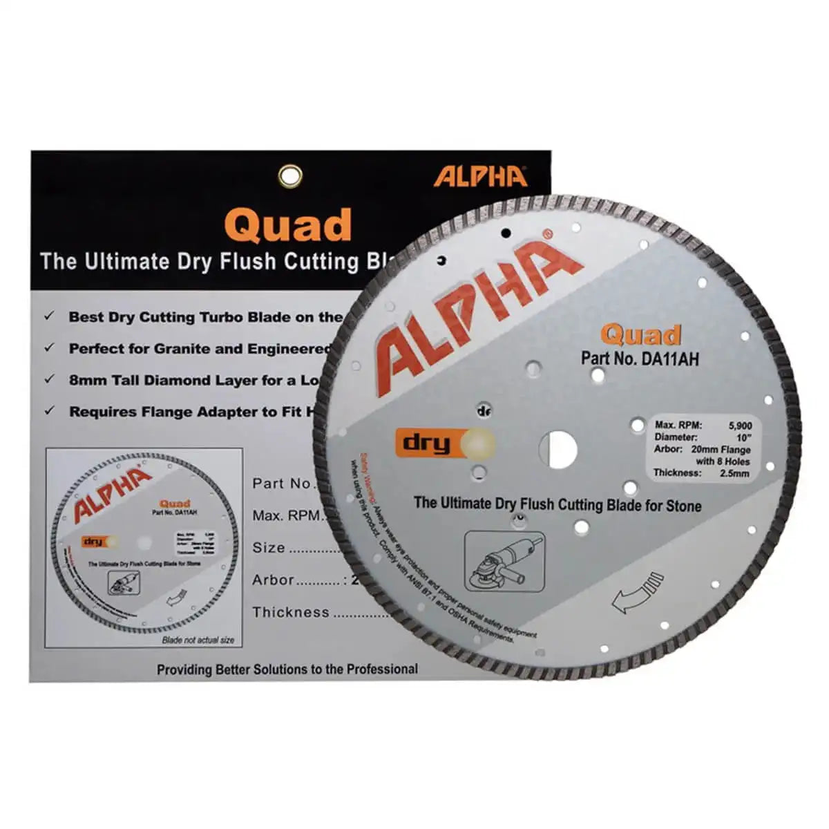 Alpha Tools Quad Flush Cutting Diamond Blades