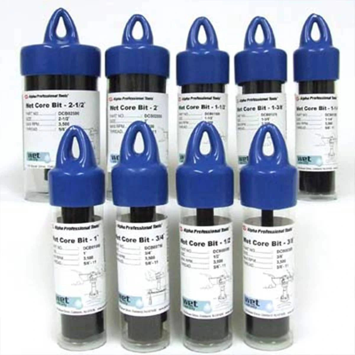 Alpha Wet Core Bit Packaged