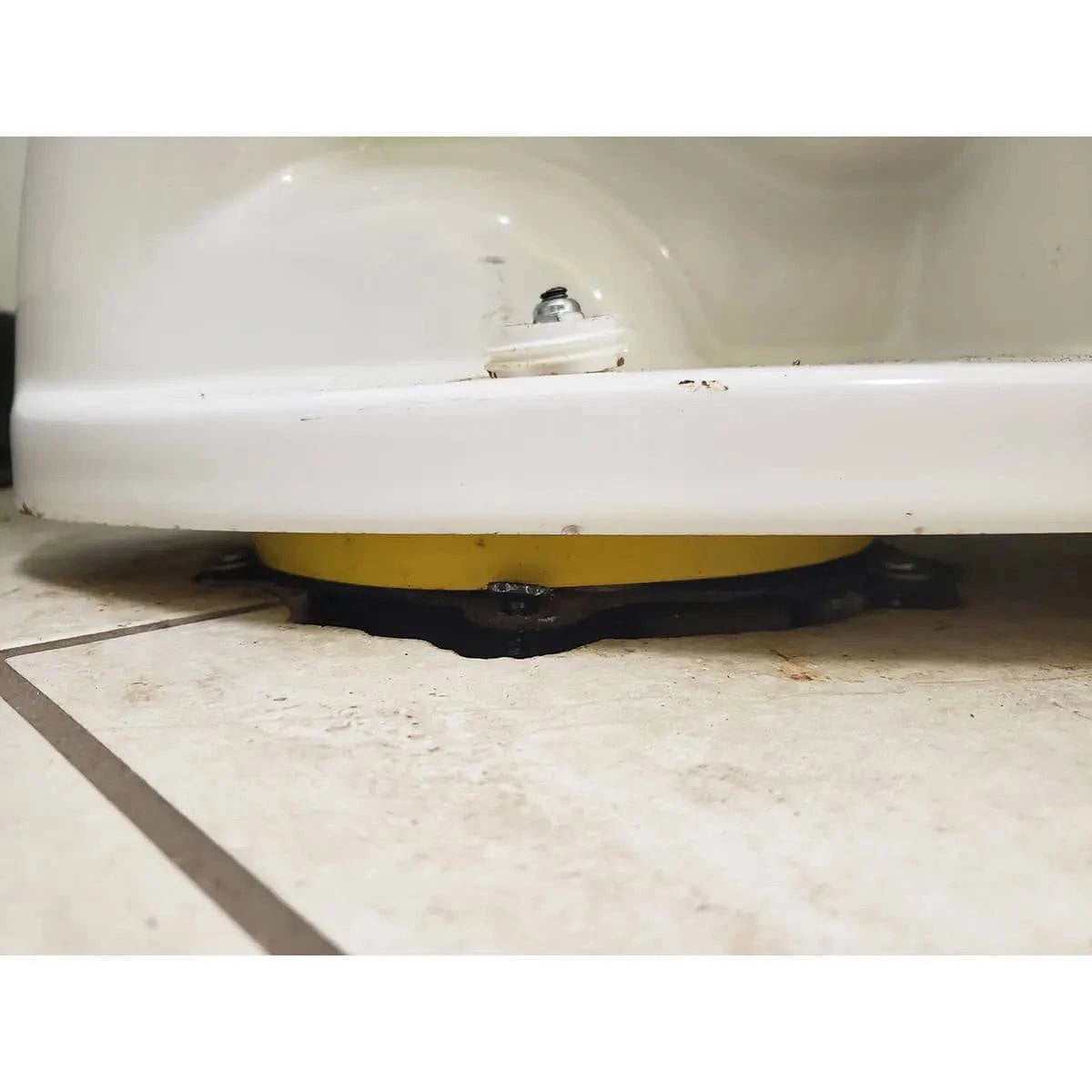 Compressing the Foam Toilet Seals
