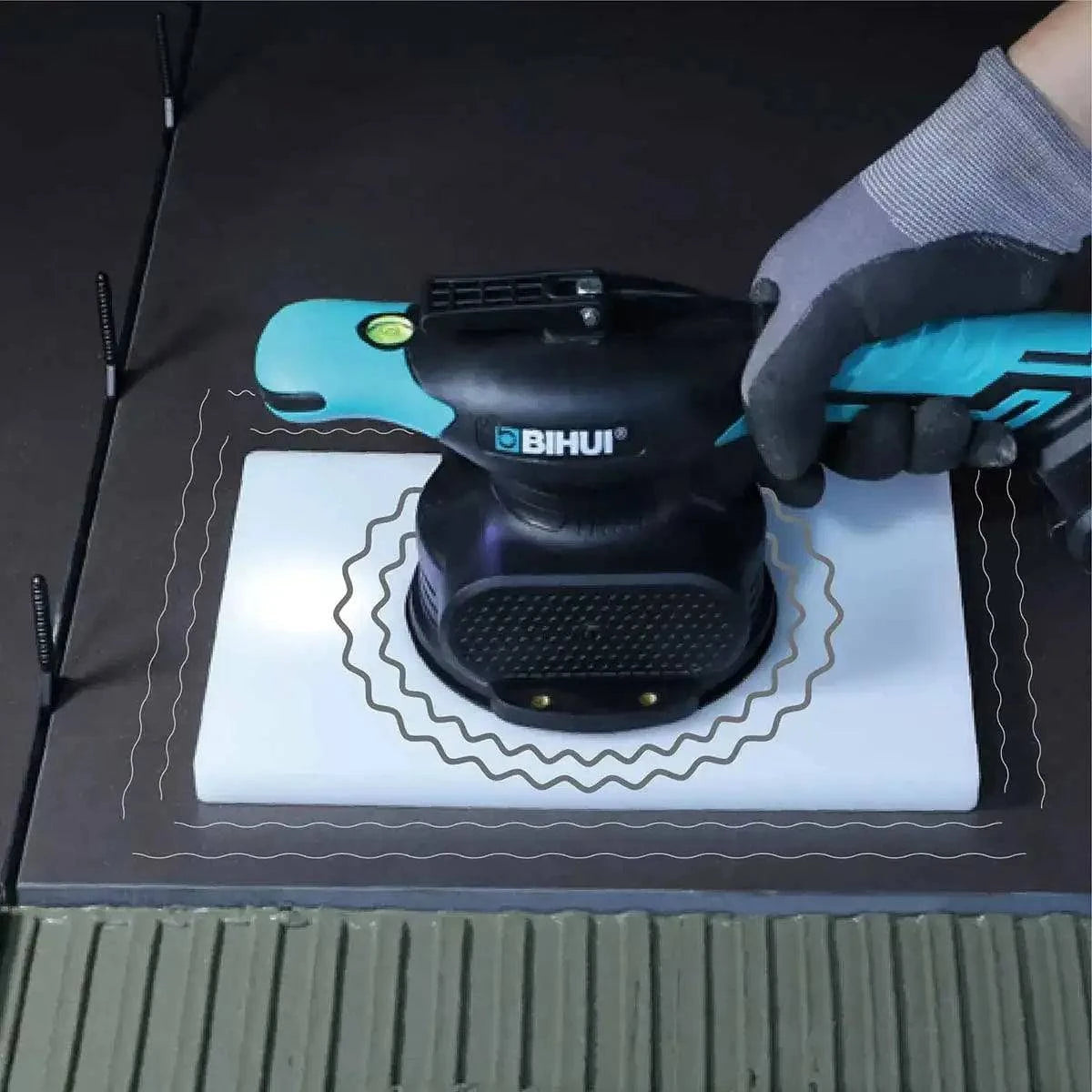 Bihui Tools Vibration Tile Beater & Suction Cup Bihui Tools Vibration Tile Beater & Suction Cup