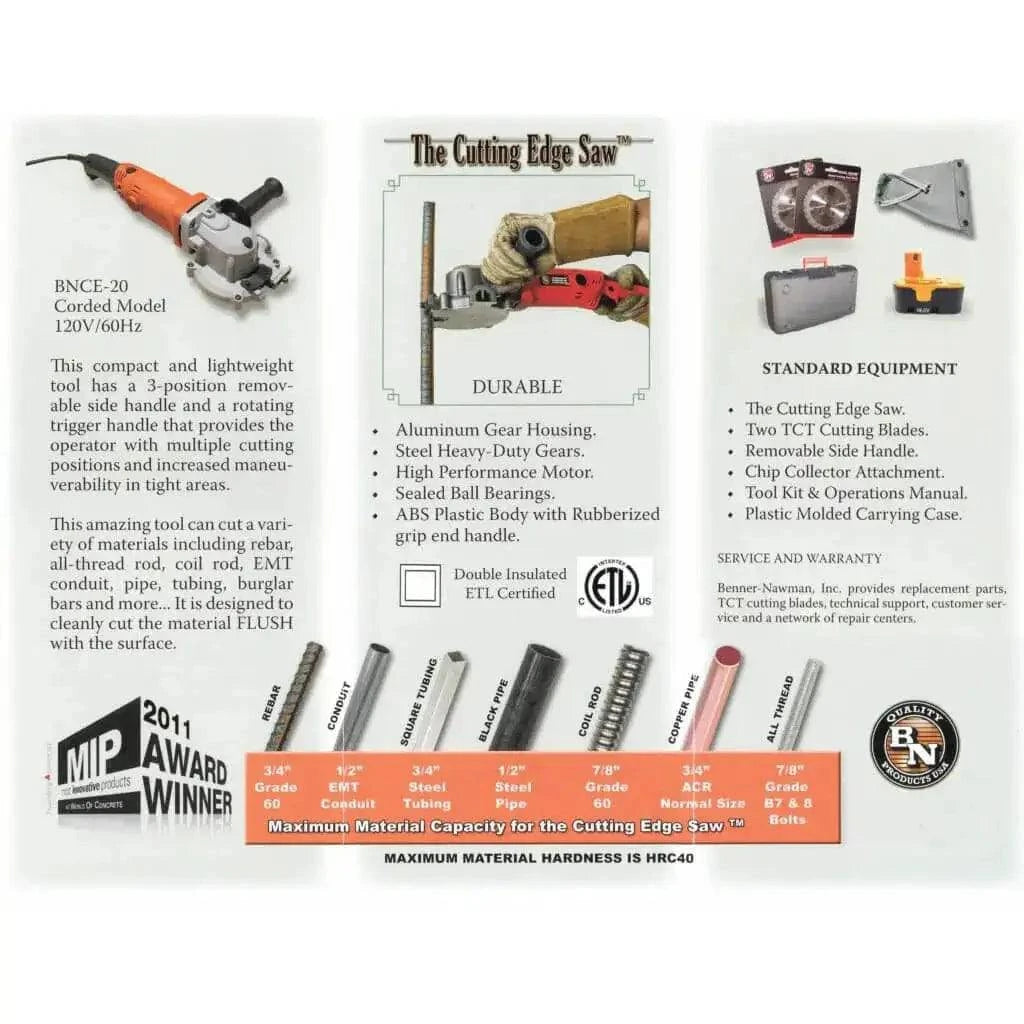 BN Products BNCE-20 #6 Cutting Edge Saw