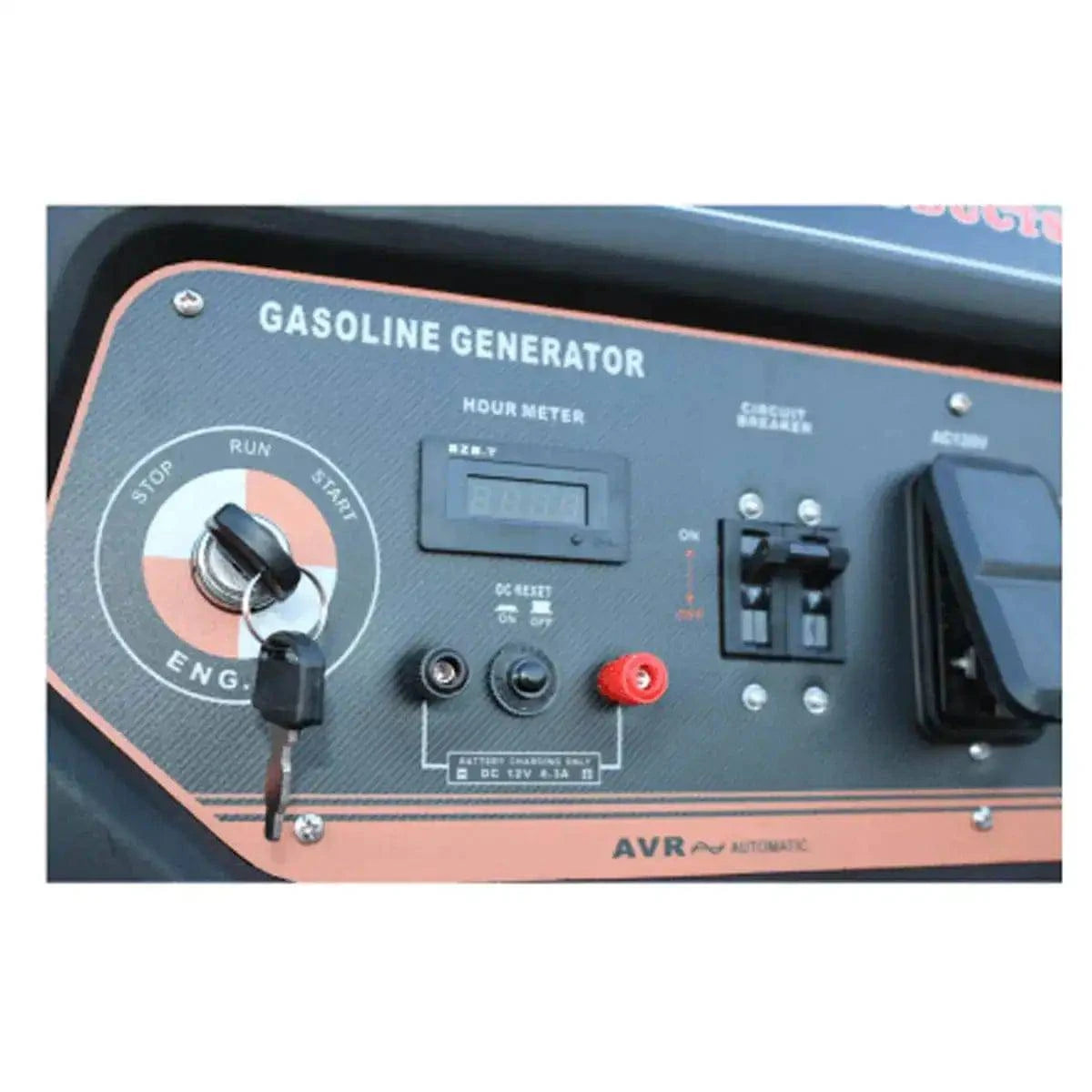 control panel generator, electric start key power, panel de control