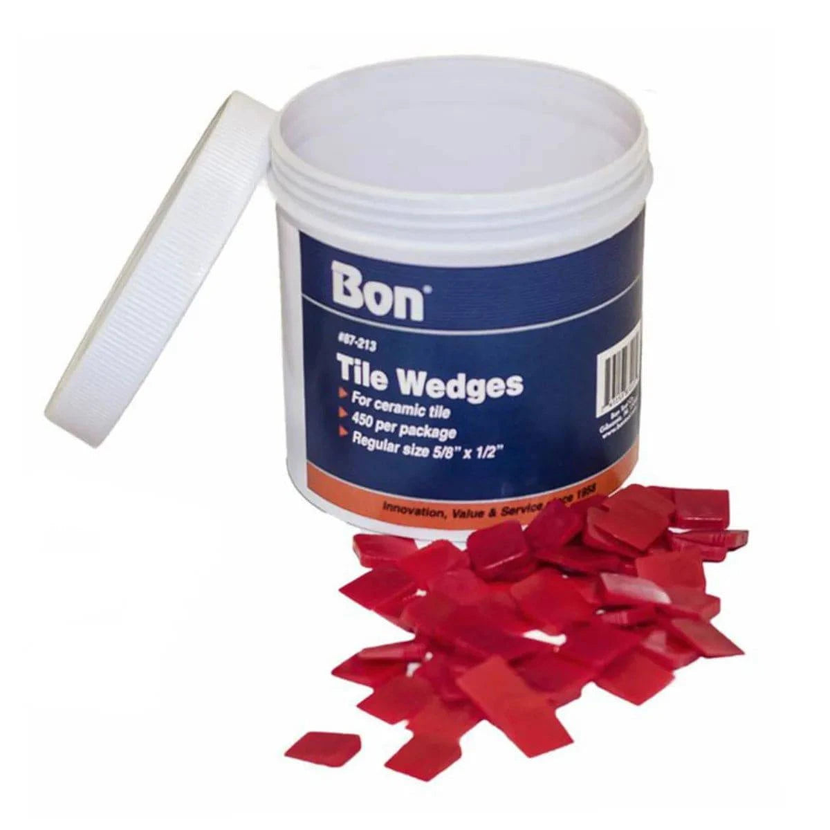 87-213 - Regular Tile Wedges (Red) 5/8" x 1/2"