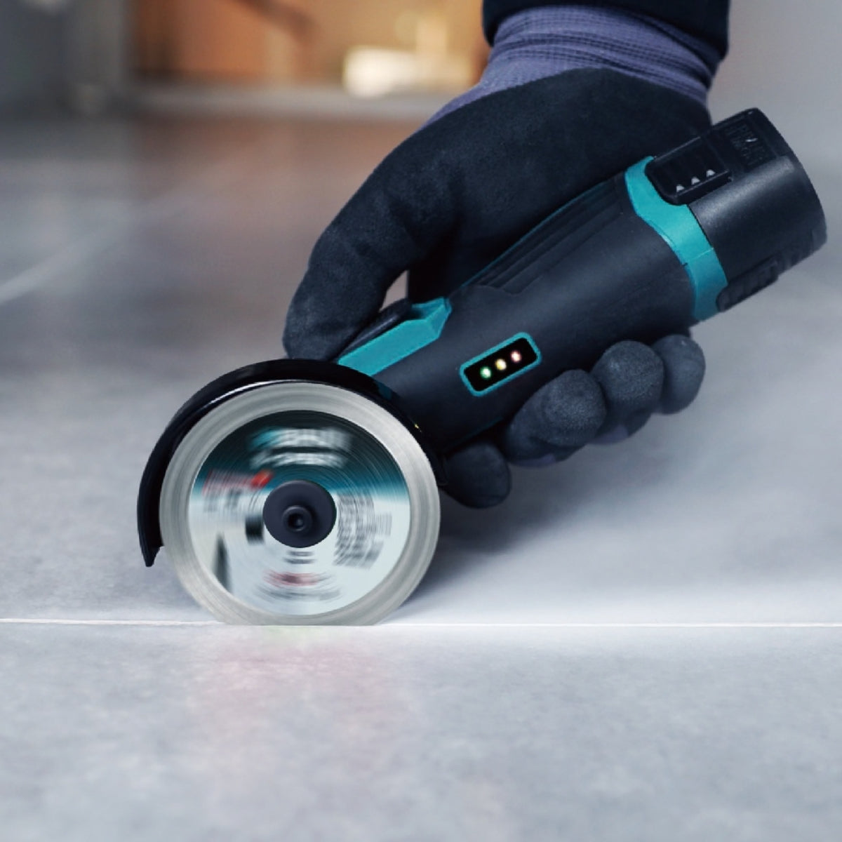 Bihui Tools Mini Cordless Angle Grinder In Action