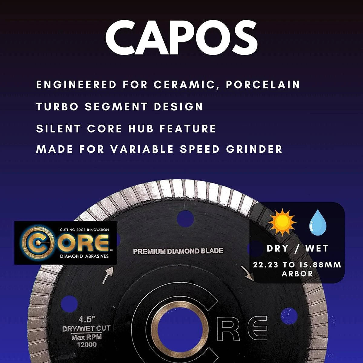 CAPOS Series Blade for dry and wet cutting