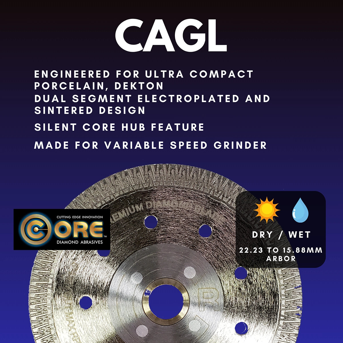 CORE Almighty Cutter Blade for dry and wet cutting