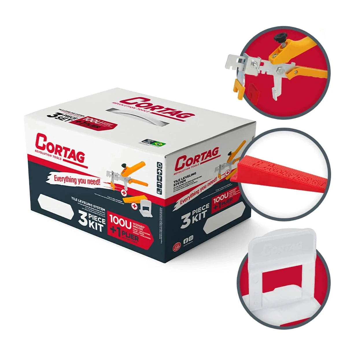 Cortag Traditional Tile Leveling System Kit