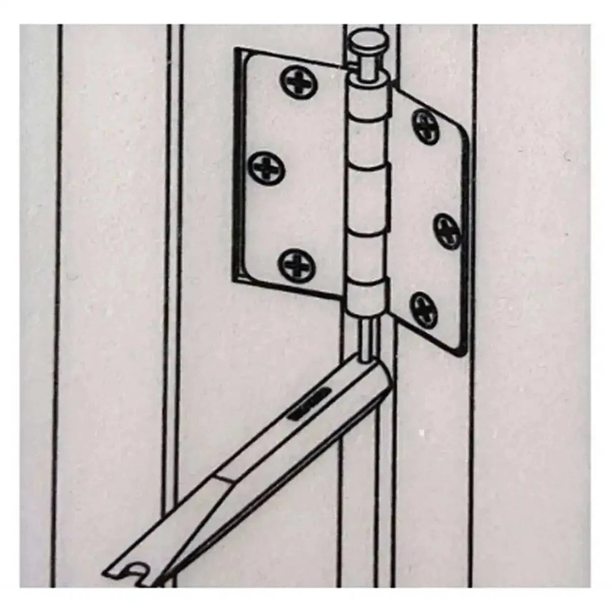 solid steel pin for door, nickel-plated steel body pin, door tools