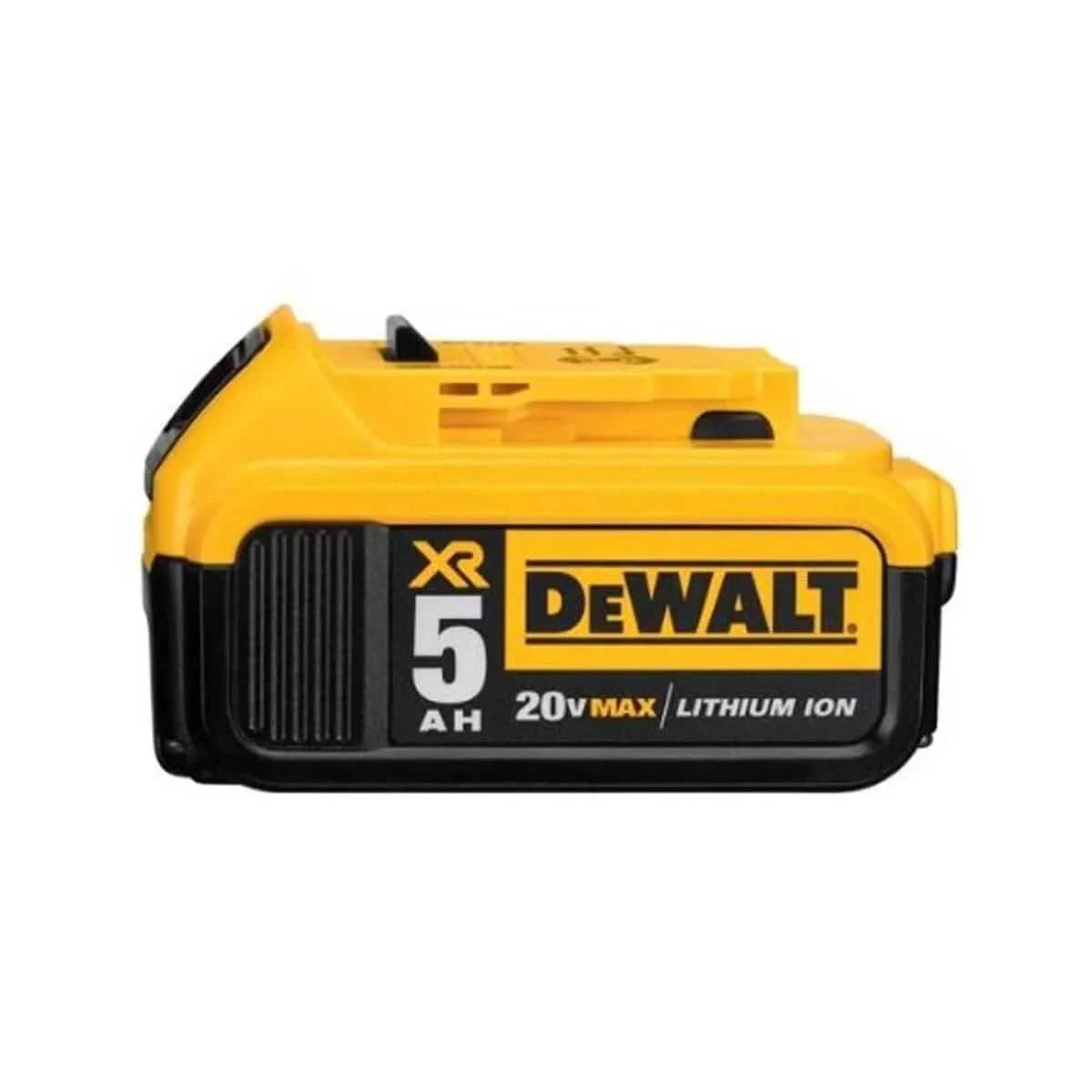 DCB205 Dewalt 20V MAX XR 5.0Ah Lithium Ion Battery Side View