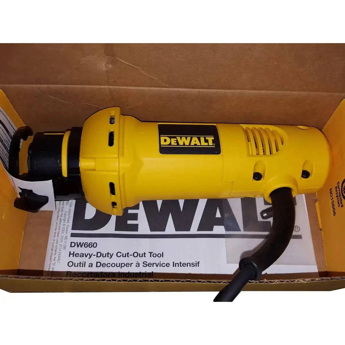 DeWalt Cut Out Tool box