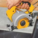 Dewalt Wet/Dry Tile Saw Cutting Tile