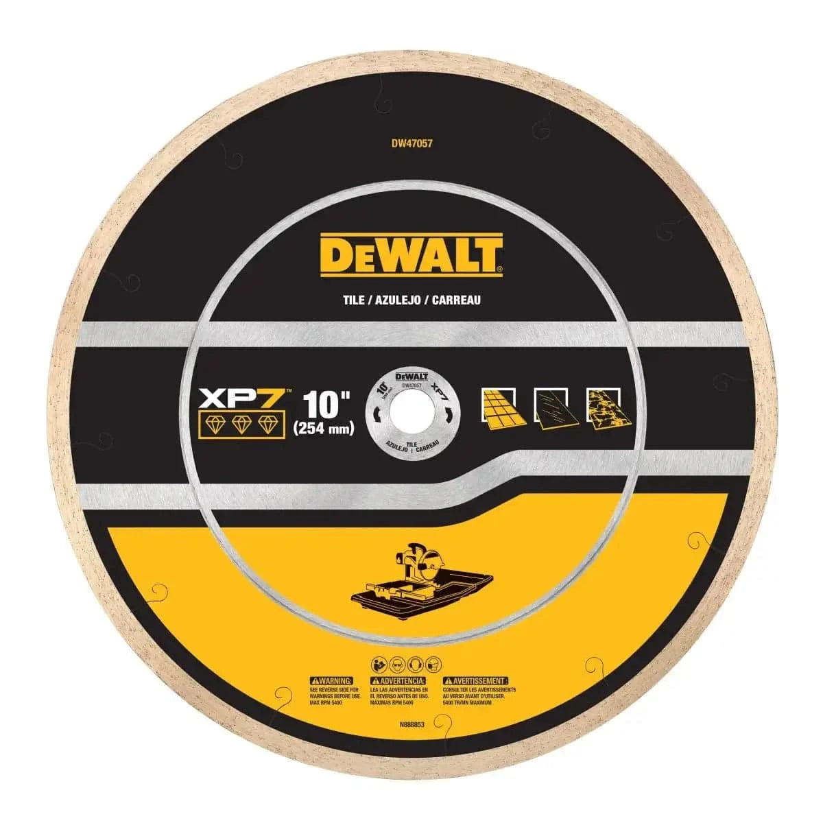 DW47057 DeWalt XP7 10 inch Tile Blade