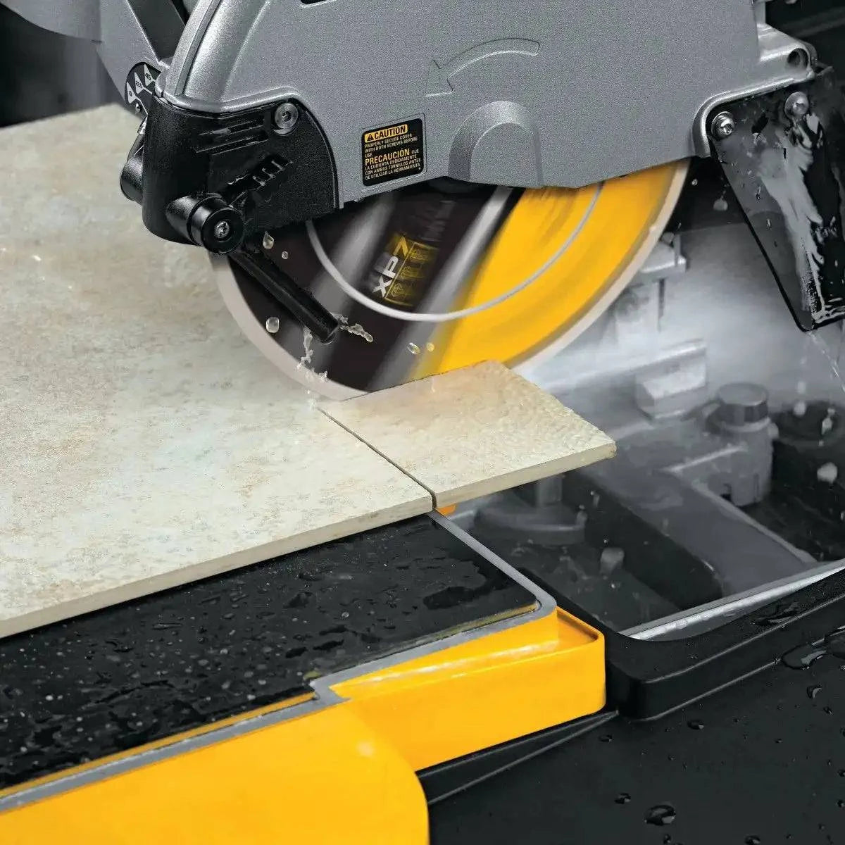 DW47057 DeWalt XP7 10 inch Tile Blade Cutting on D24000S Saw