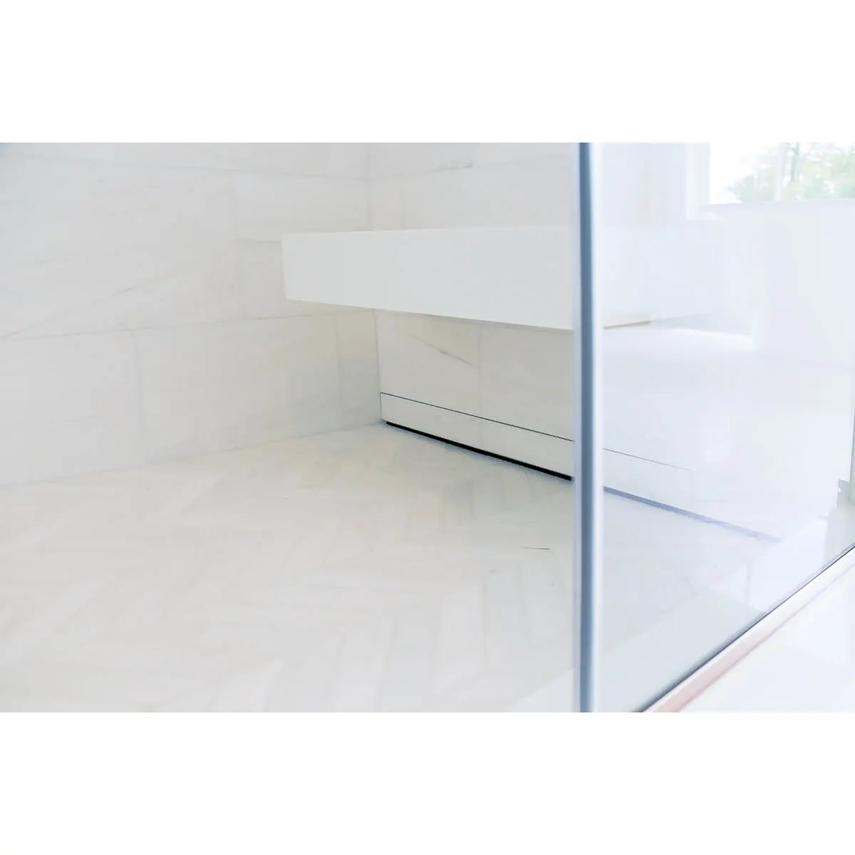 Wall Recessed Shower Drain with Tile In Grate