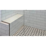 Wall Recessed Drain Installed with Shower Bench