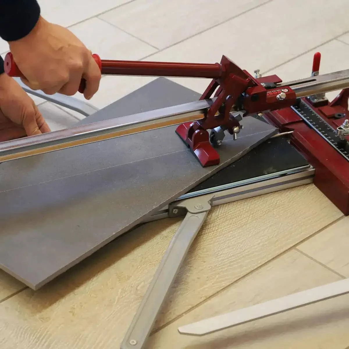 ardex DTA Boss Pro Ishii Tile Cutter cutting porcelain floor tile