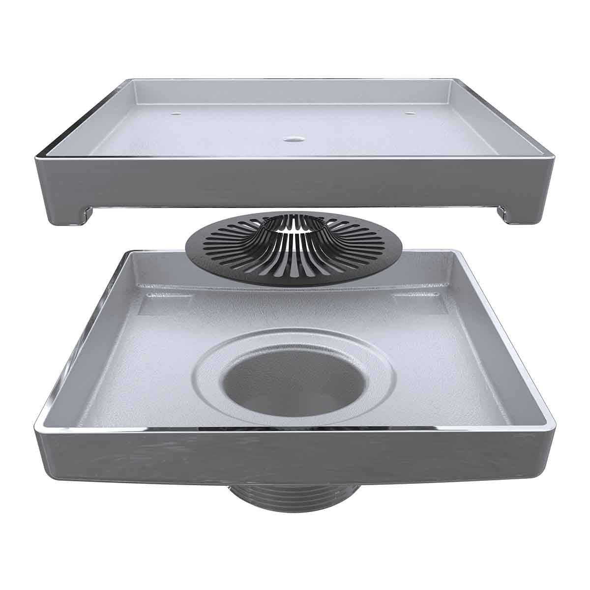 Ebbe LEGACY Drain 6 inch polished chrome