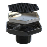 Tile-In Hex Drain Brushed Nickel