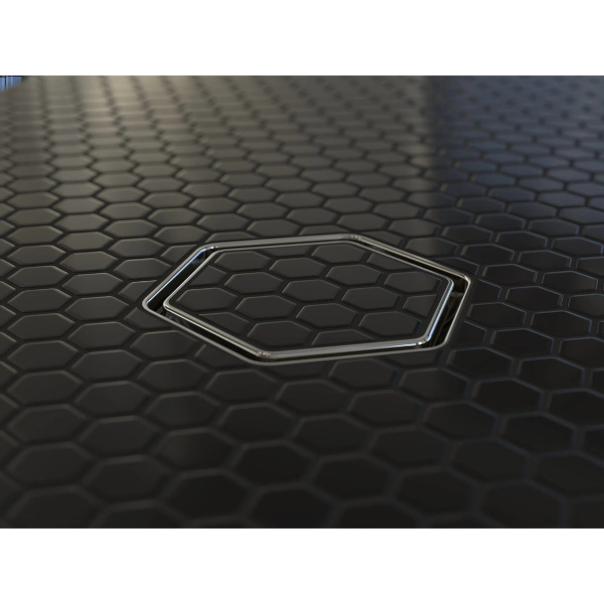 Tile-In Hex Drain - Polished Chrome 2